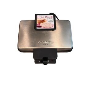 Cuisinart WM-PZ10 Pizzelle Press Stainless Steel Traditional Italian Cookie Make